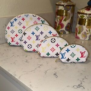 4 piece makeup bag set